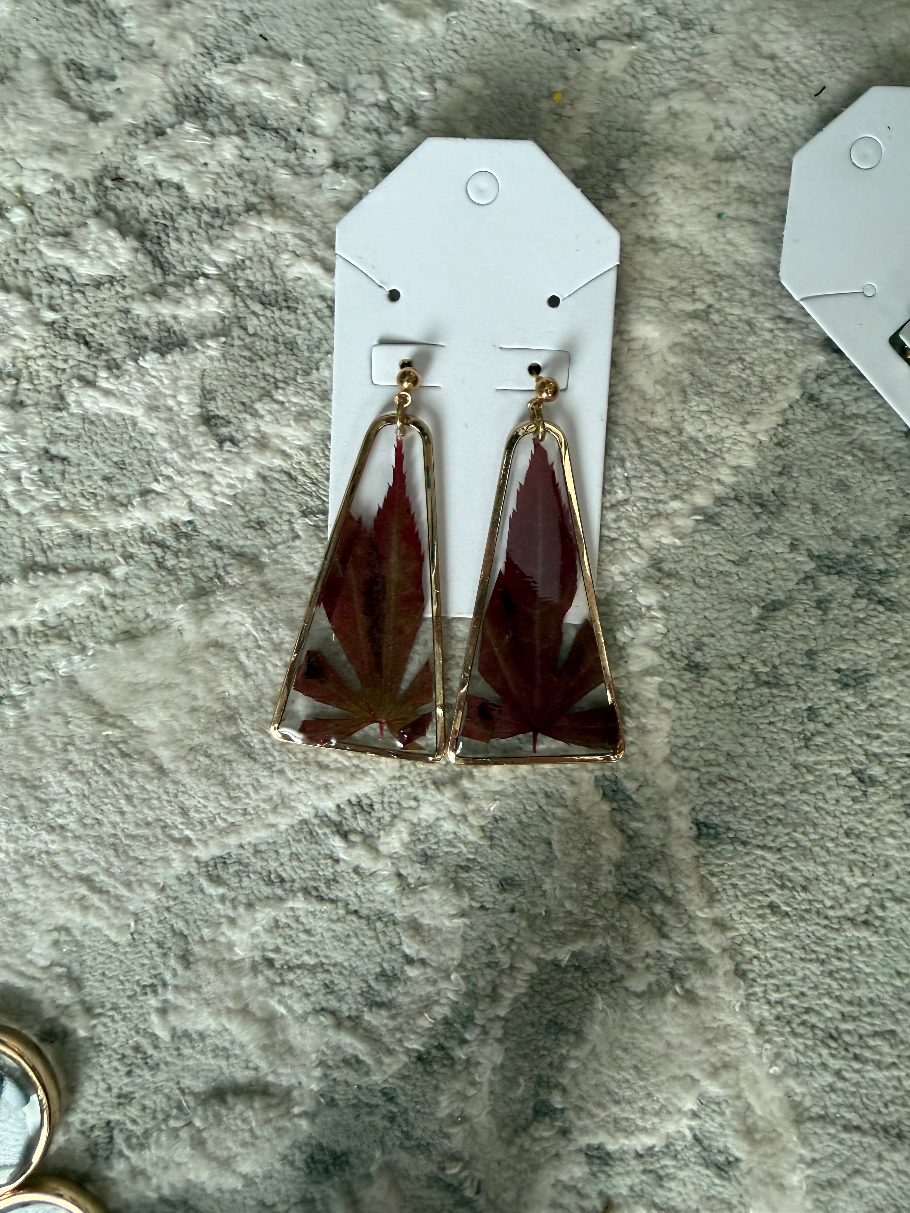 Maple Leafs earrings