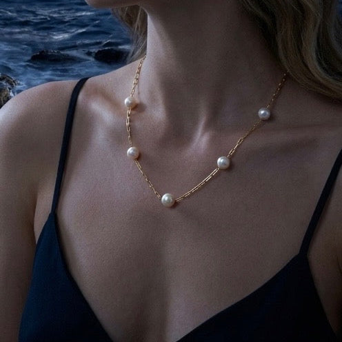 14K GF Fresh water pearl Necklace