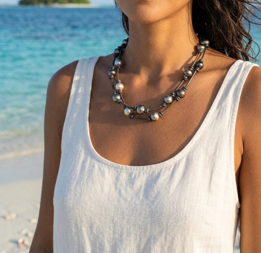 Salsy Pearl Necklace